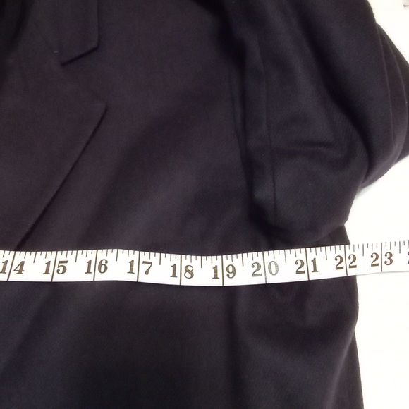 100% Pure Wool Sag Harbor Fully Lined Dark Purple Women's Blazer Size 16P - Picture 9 of 11
